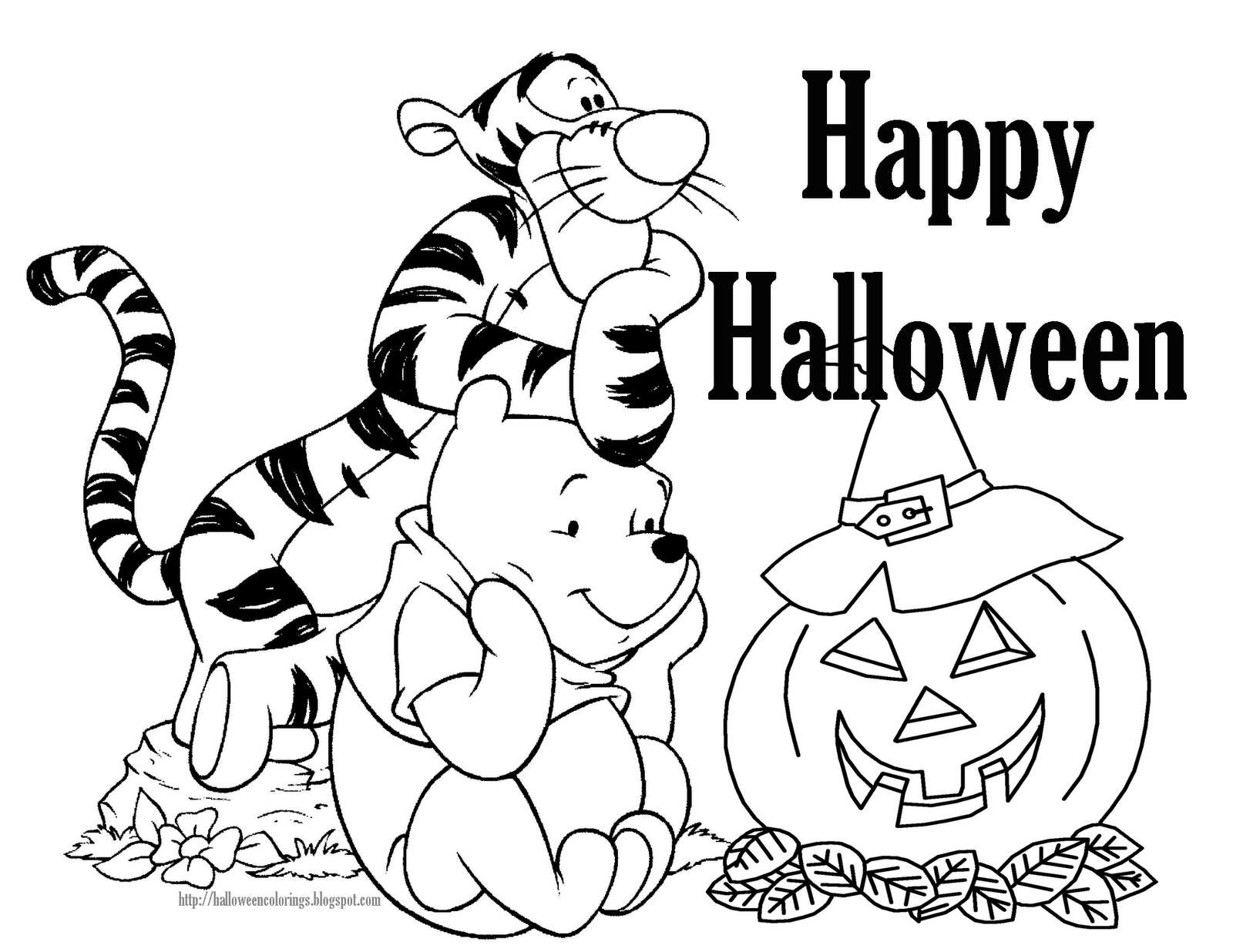 Plansa de colorat cu Halloween 3 86
